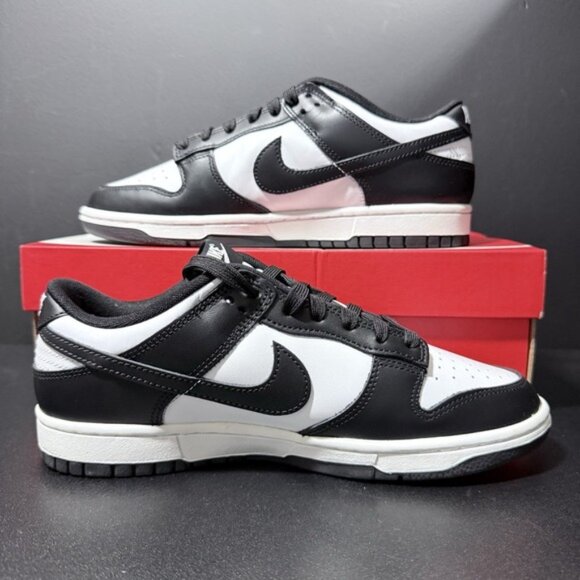 Nike Panda Dunk Low Retro Shoes Mens Size 8 White Black DD1391-100 Sneakers - Picture 3 of 16